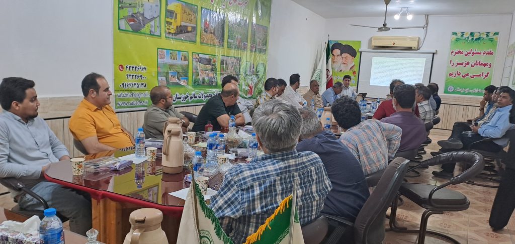 بازدید میدانی مدیران سازمان تعاون روستایی مرکزی و استان خوزستان و ایلام از شرکت سبزینه